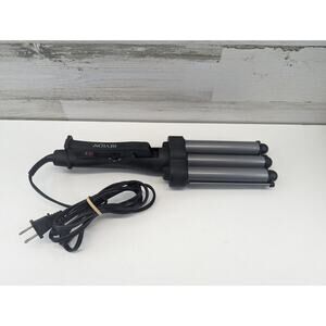 Revlon RV084 3 Barrel Jumbo‎ Deep Waver Heat Long Lasting Gray Natural Looking